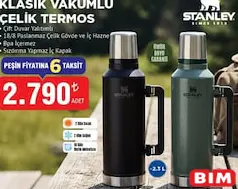 STANLEY KLASİK VAKUMLU ÇELİK TERMOS 2.3 L fiyat ve kampanya bilgisi